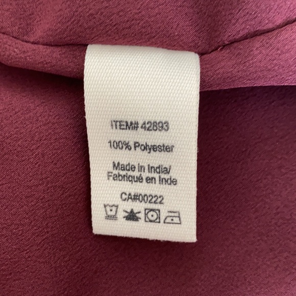 Nevada burgundy with black detail camisole - Picture 4 of 4